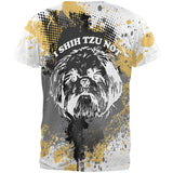 I Shih Tzu Not Funny Splatter Grunge All Over Mens T Shirt