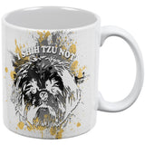 I Shih Tzu Not Funny Splatter Grunge All Over Coffee Mug