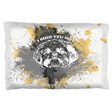 I Shih Tzu Not Funny Splatter Grunge Pillow Case