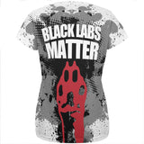 Black Labs Matter Funny Splatter All Over Womens T Shirt