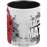 Black Labs Matter Funny Splatter All Over Coffee Mug