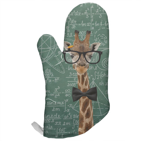 Giraffe Math Geek Formulas All Over Oven Mitt