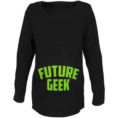 Future Geek Maternity Soft Long Sleeve T Shirt  front view