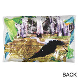 Great Blue Heron Abstract Paint Pillow Case