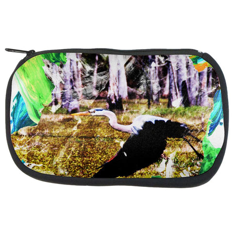 Great Blue Heron Abstract Paint Travel Bag