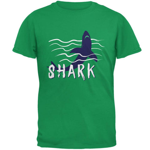 Summer Sun Shark Rising Waves Mens T Shirt