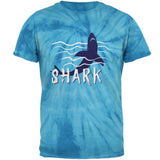 Summer Sun Shark Rising Waves Mens T Shirt