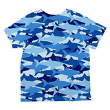 Great White Shark Camo All Over Toddler T Shirt