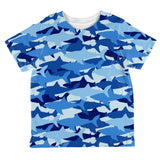 Great White Shark Camo All Over Toddler T Shirt