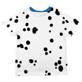 Dog Dalmatian Costume Blue Collar All Over Toddler T Shirt