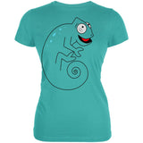 Chameleon Spiral Tail Juniors Soft T Shirt