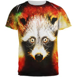 Galaxy Trash Panda Raccoon All Over Mens T Shirt
