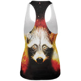 Galaxy Trash Panda Raccoon All Over Womens Work Out Tank Top