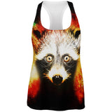 Galaxy Trash Panda Raccoon All Over Womens Work Out Tank Top