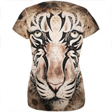 Tiger Eye Ghost And The Darkness All Over Womens T Shirt