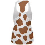 Halloween Costume Brown Spot Cow All Over Womens Work Out Tank Top