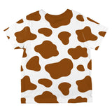 Halloween Costume Brown Spot Cow All Over Toddler T Shirt