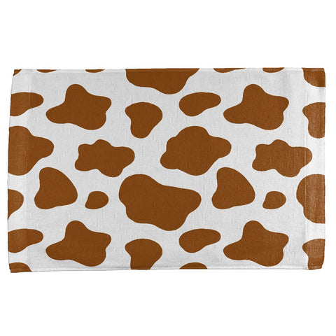 Halloween Costume Brown Spot Cow All Over Hand Towel