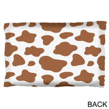 Brown Spot Cow Pillow Case