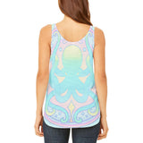 Trippy Octopus Mandala Vintage Juniors Flowy Side Slit Tank Top