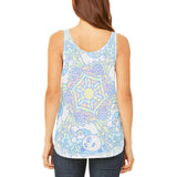 Trippy Panda Mandala Vintage Juniors Flowy Side Slit Tank Top