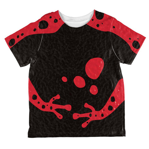 Red Banded Poison Dart Frog Costume All Over Toddler T Shirt