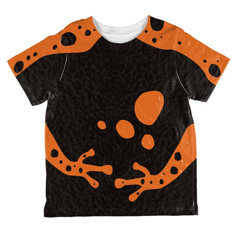 Orange Banded Poison Dart Frog Costume All Over Toddler T Shirt