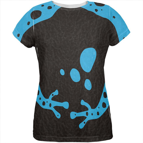 Blue Banded Poison Dart Frog Costume All Over Womens T Shirt