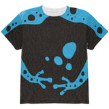 Blue Banded Poison Dart Frog Costume All Over Youth T Shirt