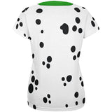 St Patrick's Day Dog Dalmatian Costume Green Collar Shamrock All Over Womens T Shirt