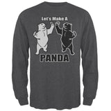 Let's Make A Panda Funny Mens Long Sleeve T Shirt