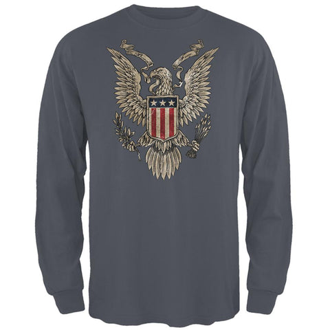 4th Of July Born Free Vintage American Eagle Mens Long Sleeve T Shirt