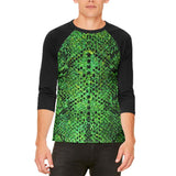 Halloween Green Snake Snakeskin Costume Mens Raglan T Shirt