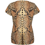 Halloween Rattlesnake Snake Snakeskin Costume All Over Womens T Shirt