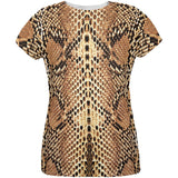 Halloween Rattlesnake Snake Snakeskin Costume All Over Womens T Shirt