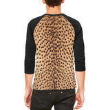 Halloween Cheetah Costume Mens Raglan T Shirt