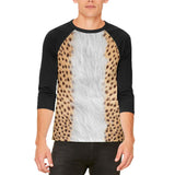 Halloween Cheetah Costume Mens Raglan T Shirt