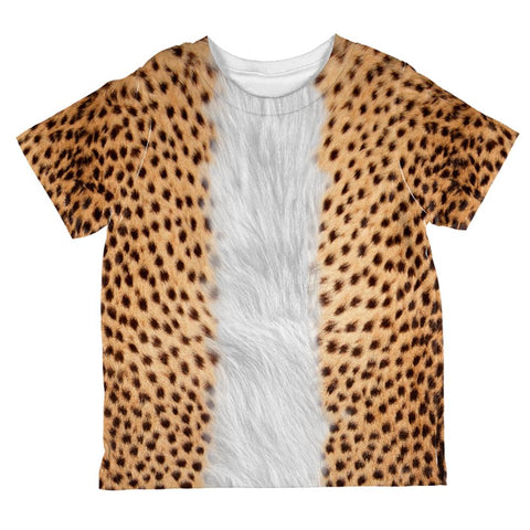 Halloween Cheetah Costume All Over Toddler T Shirt