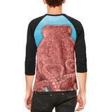 Halloween Costume Octopus Costume Mens Raglan T Shirt