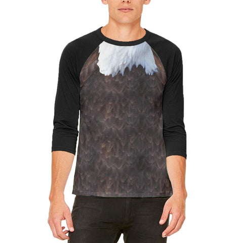 Halloween Bald Eagle Costume Mens Raglan T Shirt