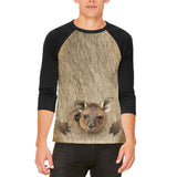 Halloween Kangaroo Costume Mens Raglan T Shirt