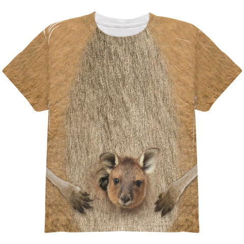 Halloween Kangaroo Costume All Over Youth T Shirt