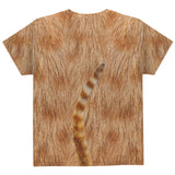 Halloween Orange Cat Costume All Over Youth T Shirt