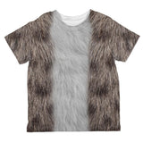 Halloween Grey Cat Costume All Over Toddler T Shirt