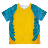 Halloween Costume Blue & Yellow Parrot Macaw Costume All Over Toddler T Shirt