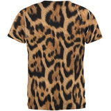 Halloween Leopard Print Costume All Over Mens T Shirt