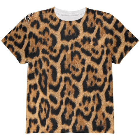 Halloween Leopard Print Costume All Over Youth T Shirt