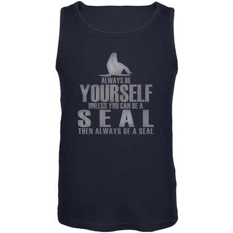 Always Be Yourself Seal Mens Tank Top