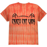 Halloween Crazy Cat Lady Youth T Shirt