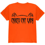 Halloween Crazy Cat Lady Youth T Shirt